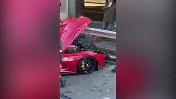 Un jugador del Genoa deja su Ferrari en un túnel de lavado... ¡y se lo encuentra así!