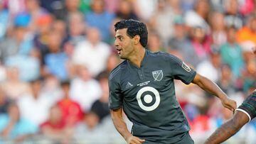 Aug 10, 2022; Saint Paul, MN, USA; MLS forward Carlos Vela (11) of LAFC watches his goal against Liga MX during the first half of the 2022 MLS All-Star Game at Allianz Field. Mandatory Credit: Brace Hemmelgarn-USA TODAY Sports