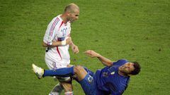Zidane, expulsado en el fin de su carrera en Alemania 2006