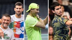 Djokovic, Nadal y Alcaraz, un gran trío de campeones, en París