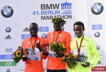 También en la carrera alemana, en el mismo año que el mejor registro que su compatriota Kimetto, Mutai hizo su mejor maratón de siempre. El kenianta llegó a ser subcampeón del mundo en unos Mundiales celebrados también en Berlín en 2009.