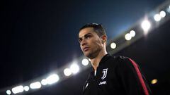 El jugador portugu&eacute;s de la Juventus, Cristiano Ronaldo, antes de un partido.