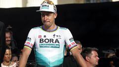 Peter Sagan posa durante la presentaci&oacute;n de los equipos del Giro de Italia 2021.