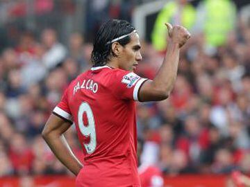 Aunque Radamel Falcao no ha sido protagonista en Manchester United, igual tiene 1,99% de ventas. Está séptimo.