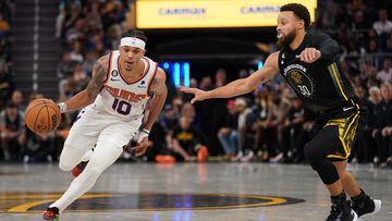 The Golden States Warriors star was back after injury but before getting his shooting arm in action, he had a duty to perform for the Suns man.