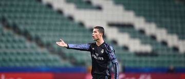 Ronaldo had a frustrating night against Legia