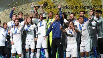 El Madrid celebra el Mundial de Clubes.