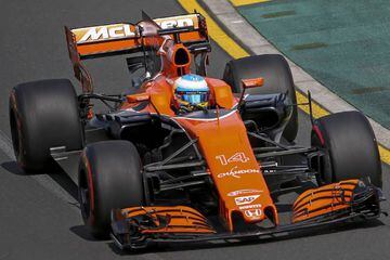 Fernando Alonso in the McLaren-Honda in Australia