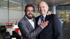 Alonso y Ron Dennis, en la &eacute;poca de ambos en McLaren F1.