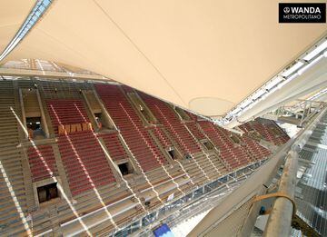 Nuevas imágenes en las obras del Wanda Metropolitano
