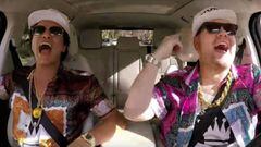 Bruno Mars en Carpool Karaoke con James Corden, Im&aacute;gen: YouTube