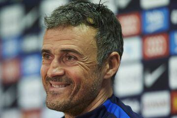 Luis Enrique takes his Barcelona side to Real Betis on the back of five straight wins in all competitions.