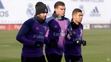 Benzema back in training and will be ready for the derby