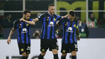 Substitute Marko Arnautovic decides the first leg of the round of 16 tie, in which Inter created the better chances.