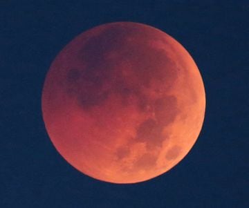 Imagen del eclipse lunar 2018