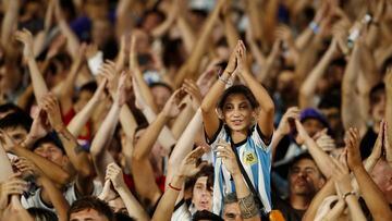 Soccer Football - International Friendly - Argentina v Panama - Estadio Monumental, Buenos Aires, Argentina - March 23, 2023 Argentina fans are seen in the stands after the match REUTERS/Agustin Marcarian