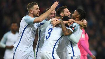 England beat Scotland 3-0 at Wembley in the sides' first Group F fixture.
