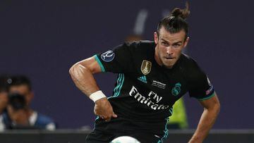 Bale, durante la Supercopa Real Madrid-United.