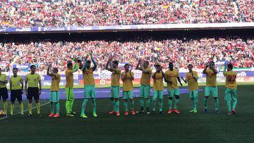 "Molta força": Barça players show support for injured Aleix Vidal
