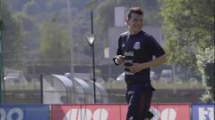 'Chucky' Lozano regresó sonriente a su llamado con la Selección Mexicana.