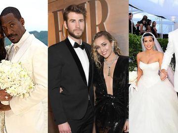 Miley Cyrus y Liam Hemsworth se separaron a los 7 meses de casados, pero han habido parejas de famosos que han durado menos, &iquest;recuerdas qui&eacute;nes?