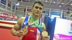 El gimnasta fue el mejor de la delegaci&oacute;n colombiana con tres medalla de oro.