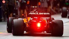 El McLaren Honda de Vandoorne en Singapur.