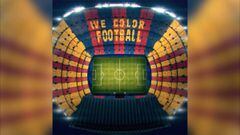 Así será el espectacular mosaico que lucirá el Camp Nou