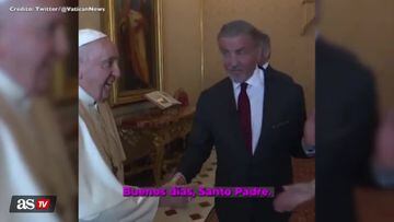 “Ready, we’ll box!” Rocky star Stallone spars with pope on Vatican visit