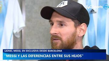 Messi habla de sus hijos Thiago y Mateo en una entrevista y compara sus comportamientos.