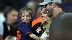 Following Justin Verlander’s World Series win, his wife and 3-year-old daughter help celebrate the Astros’ victory