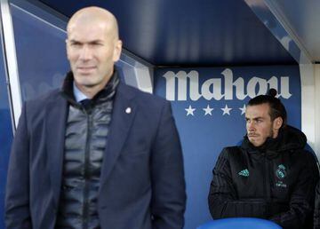 Bale on the bench at Butarque.
