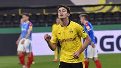Gio Reyna scored a brace in Borussia Dortmund’s Cup semi-final match