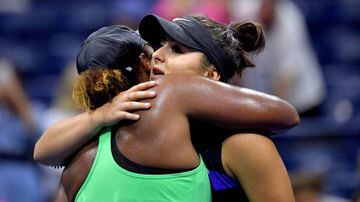 Taylor Townsend y Bianca Andreescu.