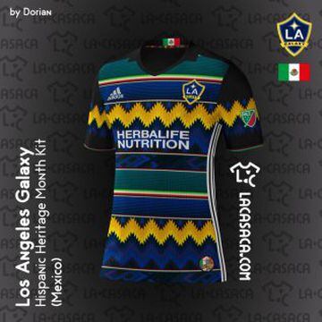 el diseño se ispira en la nacionalidad del delantero mexicano Giovani Dos Santos y el clásico diseño del 'poncho', pieza textil.
