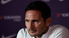 Soccer Football - Chelsea Press Conference - Cobham Training Centre, London, Britain - August 16, 2019   Chelsea manager Frank Lampard during the press conference   Action Images via Reuters/Tony O&#039;Brien