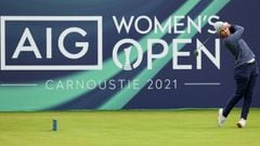 Carlota Ciganda en la segunda ronda del AIG Women&#039;s Open en Carnoustie 2021.