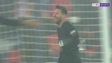 El 'frame' de vídeo del primer gol de Messi en la Ligue 1 que puede inquietar en el Madrid