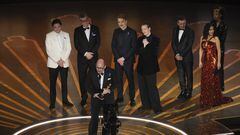 Director Edward Berger wins the Oscar for Best International Feature Film for "All Quiet on the Western Front" of Germany during the Oscars show at the 95th Academy Awards in Hollywood, Los Angeles, California, U.S., March 12, 2023. REUTERS/Carlos Barria