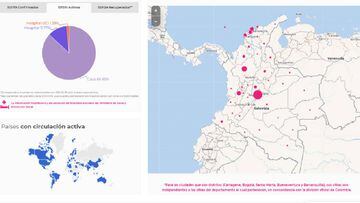 Mapa de casos y muertes por coronavirus por departamentos en Colombia: hoy, 24 de agosto