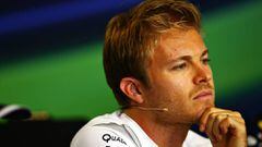 Nico Rosberg, durante la rueda de prensa en Hungría.
