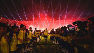 A handout photo made available by the Saudi Al-Nassr Club