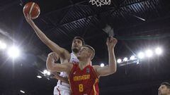 &Aacute;lex Abrines, durante el partido entre Espa&ntilde;a y Montenegro del Eurobasket.