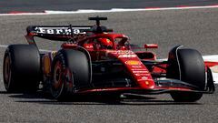 Formula One F1 - Pre-Season Testing - Bahrain International Circuit, Sakhir, Bahrain - February 21, 2024 Ferrari's Charles Leclerc during the pre-season testing REUTERS/Hamad I Mohammed