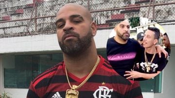 Adriano reaparece y no puede mantenerse en pie en una fiesta ilegal en Brasil