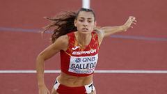 Sara Gallego, en los Mundiales de Eugene de 2022.