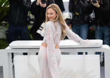 Ester Expósito durante la alfombra roja del Festival de Cannes 2023.