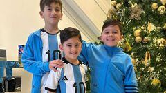“Allá vamos, Qatar”: Antonela Roccuzzo y sus hijos, listos para alentar a Messi