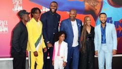 The cast at the premiere of &quot;Space Jam: A New Legacy&quot; at Regal LA Live on July 12, 2021 in Los Angeles, California. 
