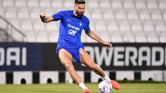 09 Olivier GIROUD (fra) during the French Team Football - Training session on November 20, 2022 in Doha, Qatar. (Photo by Anthony Bibard/FEP/Icon Sport via Getty Images)